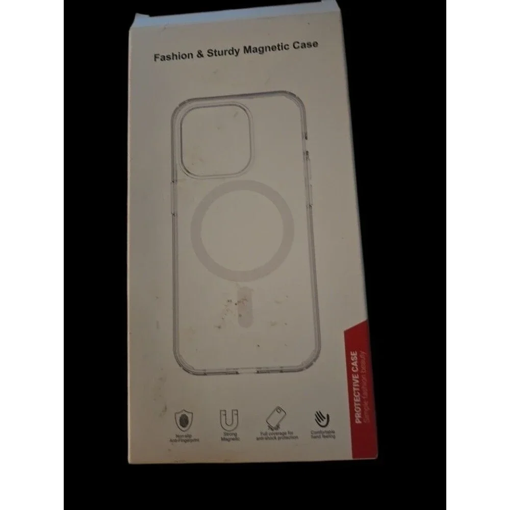 Compatible With iPhone 15 Pro Max 6.7 MagSafe Magnetic Clear Case C831 - Picture 2 of 4